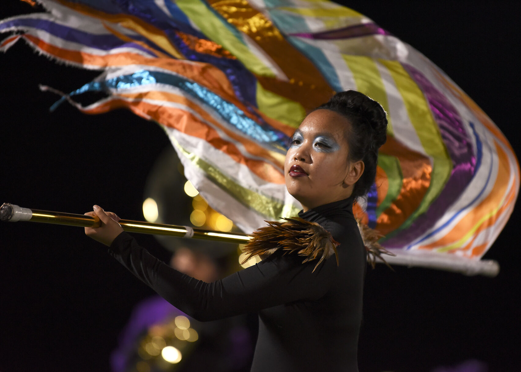 Hickman High School freshman Nicole Zheng performs